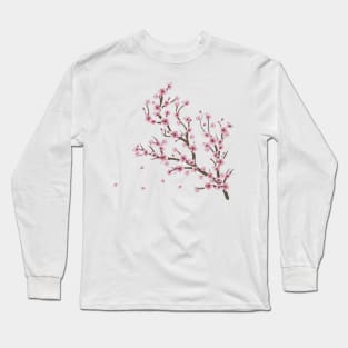 Cherry Blossom Branch Long Sleeve T-Shirt